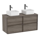 Mueble base Inspira c/4 cajones p/lavabo de encimera o sobre encimera, 1176x486x565 mm, magnolia, (A852522556)