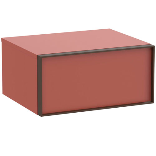 Mueble auxiliar Inspira c/1 cajón, 585x485x280 mm, terracota, (A857852552)