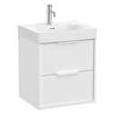 Mueble base Meridian c/2 cajones p/lavabo, 550x460x565 mm, blanco mate, (A858100509)