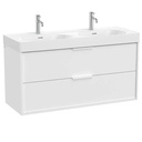 Mueble base Meridian c/2 cajones p/lavabo doble, 1200x460x565 mm, blanco mate, (A858104509)