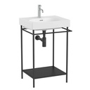 Estructura metálica Meridian p/lavabo con estante y toallero, (lavabo no incluido), 550x460x620 mm, negro mate, (A858110485)