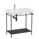 Estructura metálica Meridian p/lavabo con estante y toallero, (lavabo no incluido), 800x460x620 mm, negro mate, (A858112485)