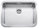 Fregadero Berlín PLUS de 1 cubeta de acero inoxidable, 610x460x200 mm, (A870B10550)