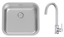 Conjunto Pack Porto (ks) (1 cubeta Porto y mezclador monomando Mencia) 500x450x180 mm, (A870RD045M)