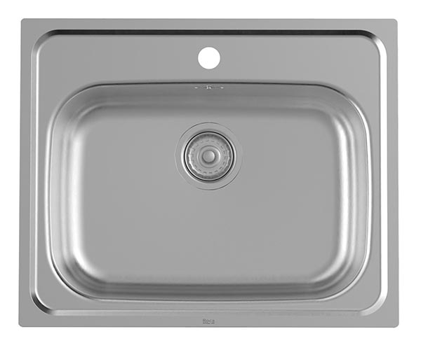 [PROCA871601A01] Fregadero Victoria de 1 cubeta de acero inoxidable, 600x490x160 mm, (A871601A01)