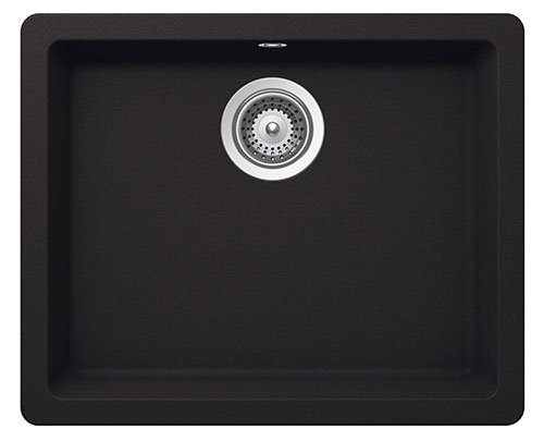 [PROCA880150940] Fregadero Riga de 1 cubeta de QUARZEX, 550x430x200 mm, negro, (A880150940)