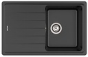Fregadero reversible Bergen (ks) de 1 cubeta de QUARZEX, 780x500x180 mm, negro, (A880180940)