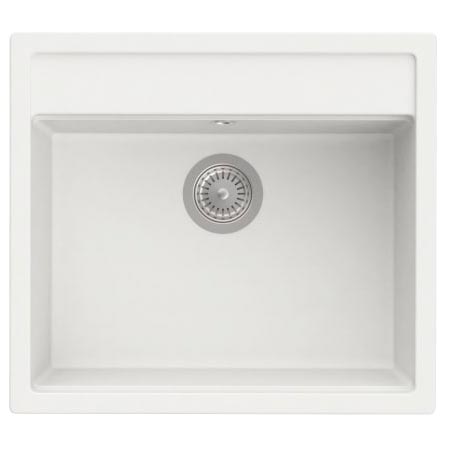[PROCA880240020] Fregadero Helsinki de 1 cubeta de QUARZEX, 515x365x180 mm, blanco, (A880240020)