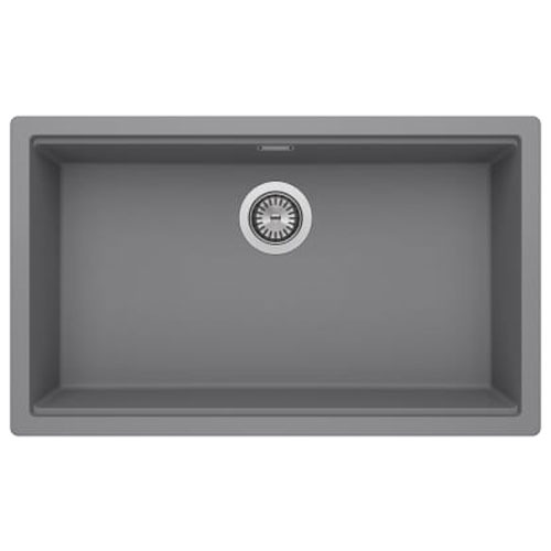 [PROCA880250110] Fregadero Riga de 1 cubeta de QUARZEX, 720x385x195 mm, gris, (A880250110)