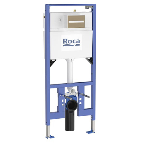 Bastidor Duplo S c/cisterna comp. emp., doble desc.  p/inodoro suspendido. codo Ø90/Ø110, 1190x145x535 mm, (A8900A0020)