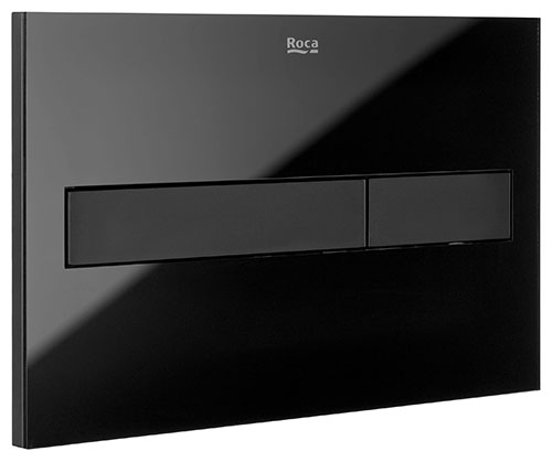 [PROCA890188308] Placa accionamiento Duplo One, descarga dual, 250x180x160 mm, negro cristal, (A890188308)