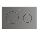 Placa accionamiento PL10 DUAL (ONE) Duplo One, descarga dual, 254x10x164 mm, grafito cepillado, (A8901890GM)