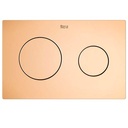 Placa accionamiento PL10 DUAL (ONE) Duplo One, descarga dual, 254x10x164 mm, cobre cepillado, (A8901890RM)