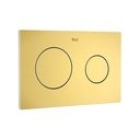 Placa accionamiento Duplo One, descarga dual, 254x10x164 mm, oro cepillado (A8901890VA)