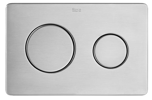 Placa accionamiento Duplo One antivandálica, descarga dual, 257x180x167 mm, acero inox, (A890189304)