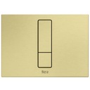 Placa accionamiento Duplo S con descarga dual PS4, 202x145x51 mm, oro cepillado, (A8902213VA)