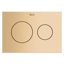 Placa accionamiento Duplo S con descarga dual PS3, 194x49x134 mm, oro rosado, (A8902233RG)