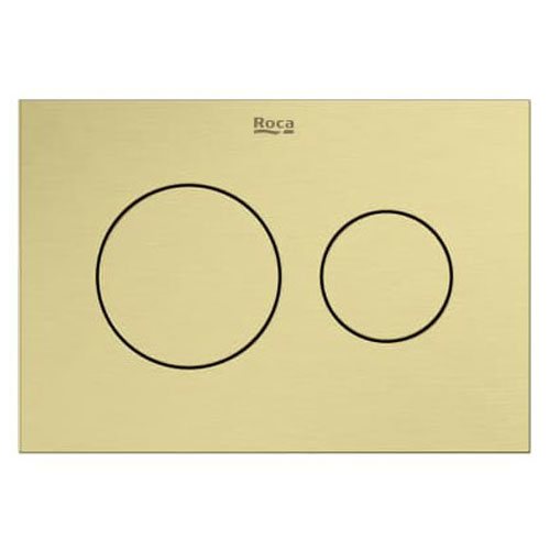 Placa accionamiento Duplo S con descarga dual PS3, 194x49x134 mm, oro cepillado, (A8902233VA)