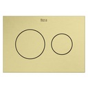 Placa accionamiento Duplo S con descarga dual PS3, 194x49x134 mm, oro cepillado, (A8902233VA)