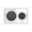 Pulsador Duplo S para combinar con panel frontal PS3, 189x3x130 mm, negro titanio, (A8904233CN)