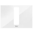 Panel Duplo S frontal para combinar con pulsadores PS4, 202x145x145 mm, cristal blanco, (A890521399)