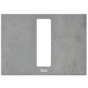 Panel Duplo S frontal para combinar con pulsadores PS4, 202x145x145 mm, hormigón, (A8905213CC)