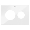 Panel Duplo S frontal para combinar con pulsadores PS3, 202x3x145 mm, cristal blanco, (A890523399)