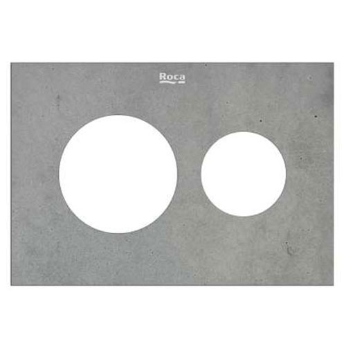 Panel Duplo S frontal para combinar con pulsadores PS3, 202x3x145 mm, hormigón, (A8905233CC)
