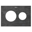 Panel Duplo S frontal para combinar con pulsadores PS3, 202x3x145 mm, pizarra, (A8905233SS)