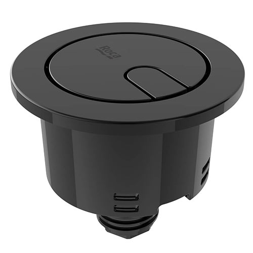 [PROCAH00112CNR] Doble pulsador para mecanismo de descarga plus D8 Ø48 mm Mechanisms, 115x170x35 mm, negro titanio (AH00112CNR)