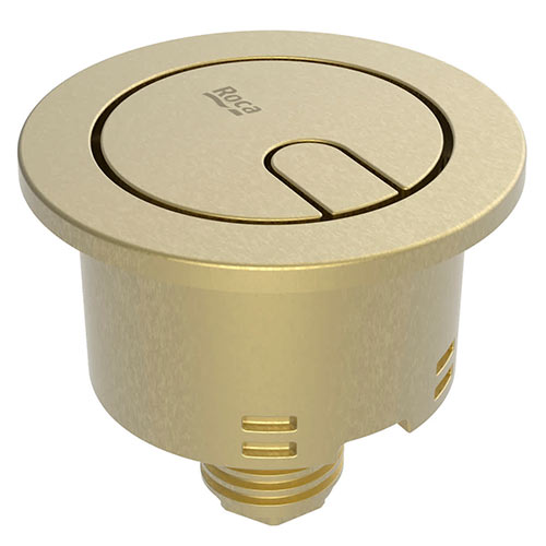 Doble pulsador para mecanismo de descarga plus D8 Ø48 mm Mechanisms, 165x110x50 mm, oro cepillado (AH00112VAR)