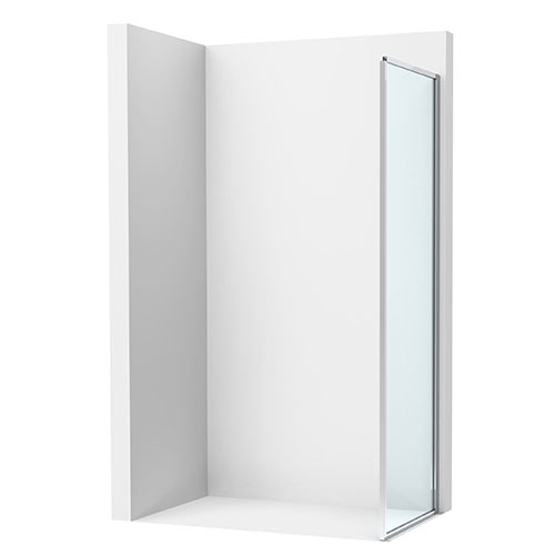 Lateral fijo Victoria Plus, 700x50x2000 mm, cristal transparente, perfil plata brillo, (AM12C2BC7D0012NMN)