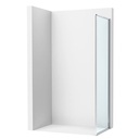 Lateral fijo Victoria Plus, 700x50x2000 mm, cristal transparente, perfil plata brillo, (AM12C2BC7D0012NMN)