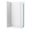 Lateral fijo Victoria Plus, 800x50x2000 mm, cristal transparente, perfil plata brillo, (AM12C3207D0012NMN)