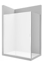 Lateral fijo Victoria (scr) LF 700x65x1950 mm, cristal transparente, perfil plata brillo, (AM18707012)