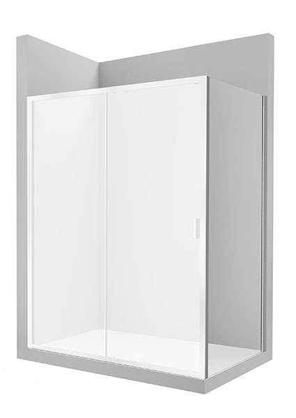 [PROCAM18709012] Lateral fijo Victoria (scr) LF 900x65x1950 mm, cristal transparente, perfil plata brillo, (AM18709012)