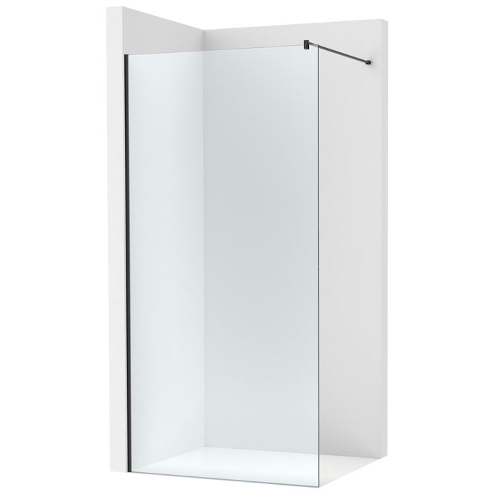 Hoja fija ducha Victoria Plus 1000x1000x2000 mm, cristal transparente, perfil negro mate, (AM1973E87D0016NMN)