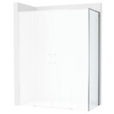 Lateral fijo Ura, 750x50x2000 mm, cristal transparente, perfil plata brillo, (AM20K2EE7D0012NMN)