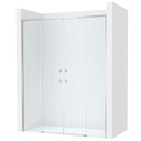 Frontal ducha Ura (2 hojas correderas +2 fijas), 1600x50x2000 mm, plata brillo (AM20L6407D0012NMN)