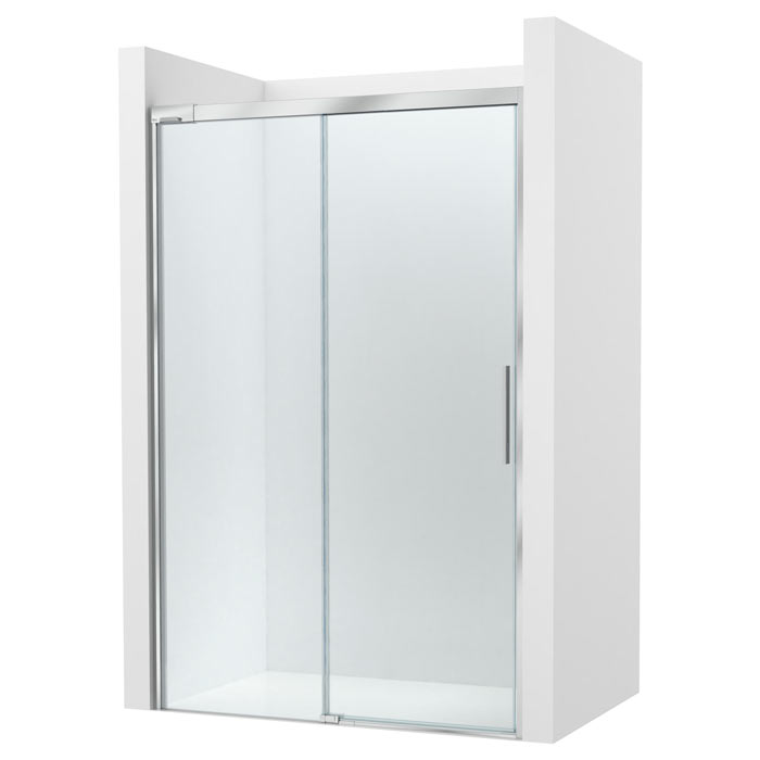 [PROCAM2825787D0012NMN] Frontal ducha Naray L2-E (1 hoja corredera +1 fija) 1400x50x2000 mm, cristal transp., perfil plata brillo, (AM2825787D0012NMN)