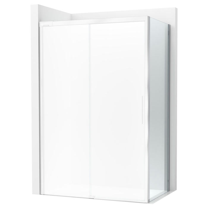 Lateral fijo Naray LF 700x68x2000 mm, cristal transparente, perfil plata brillo, (AM2842BC7D0012NMN)