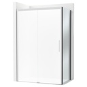 Lateral fijo Naray LF 700x68x2000 mm, cristal transparente, perfil negro mate, (AM2842BC7D0016NMN)