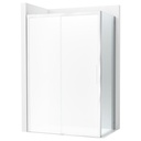 Lateral fijo Naray LF 750x68x2000 mm, cristal transparente, perfil plata brillo, (AM2842EE7D0012NMN)