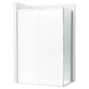 Lateral fijo Naray LF 800x68x2000 mm, cristal transparente, perfil plata brillo, (AM2843207D0012NMN)