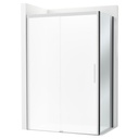 Lateral fijo Naray LF 900x68x2000 mm, cristal transparente, perfil negro mate, (AM2843847D0016NMN)