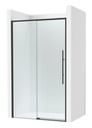 Frontal ducha Brisa L2-E (1 hoja corredera +1 fija) 1400x50x2000 mm, negro mate, (AM34314016M)
