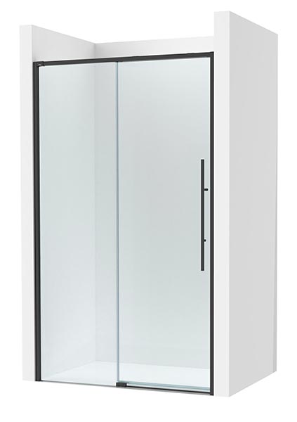 Frontal ducha Brisa L2-E (1 hoja corredera +1 fija) 1550x50x2000 mm, negro mate, (AM34315516M)