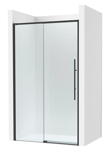 [PROCAM34316016M] Frontal ducha Brisa L2-E (1 hoja corredera +1 fija) 1600x50x2000 mm, negro mate, (AM34316016M)