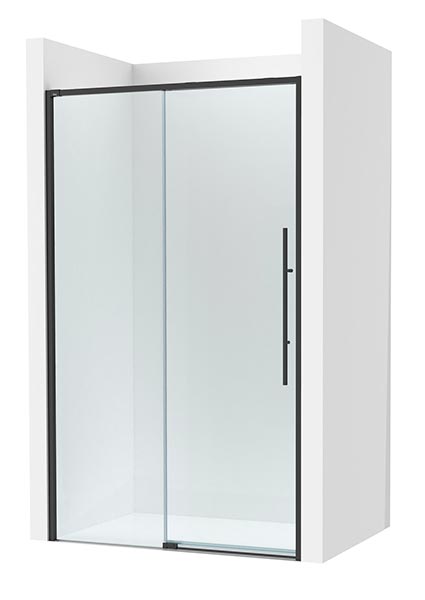 [PROCAM34318516M] Frontal ducha Brisa L2-E (1 hoja corredera +1 fija) 1850x50x2000 mm, negro mate, (AM34318516M)