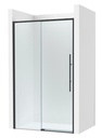 Frontal ducha Brisa L2-E (1 hoja corredera +1 fija) 2000x50x2000 mm, negro mate, (AM34320016M)
